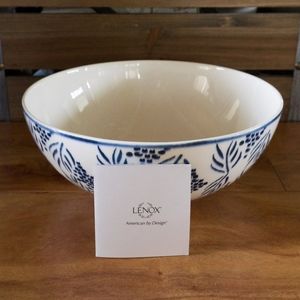 🆕LENOX BLUE POINTE BEAUTIFUL BOWL NIB! RETAIL $86